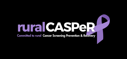 ruralCASPeR logo; commited to rural cancer screening , prevention and recovery