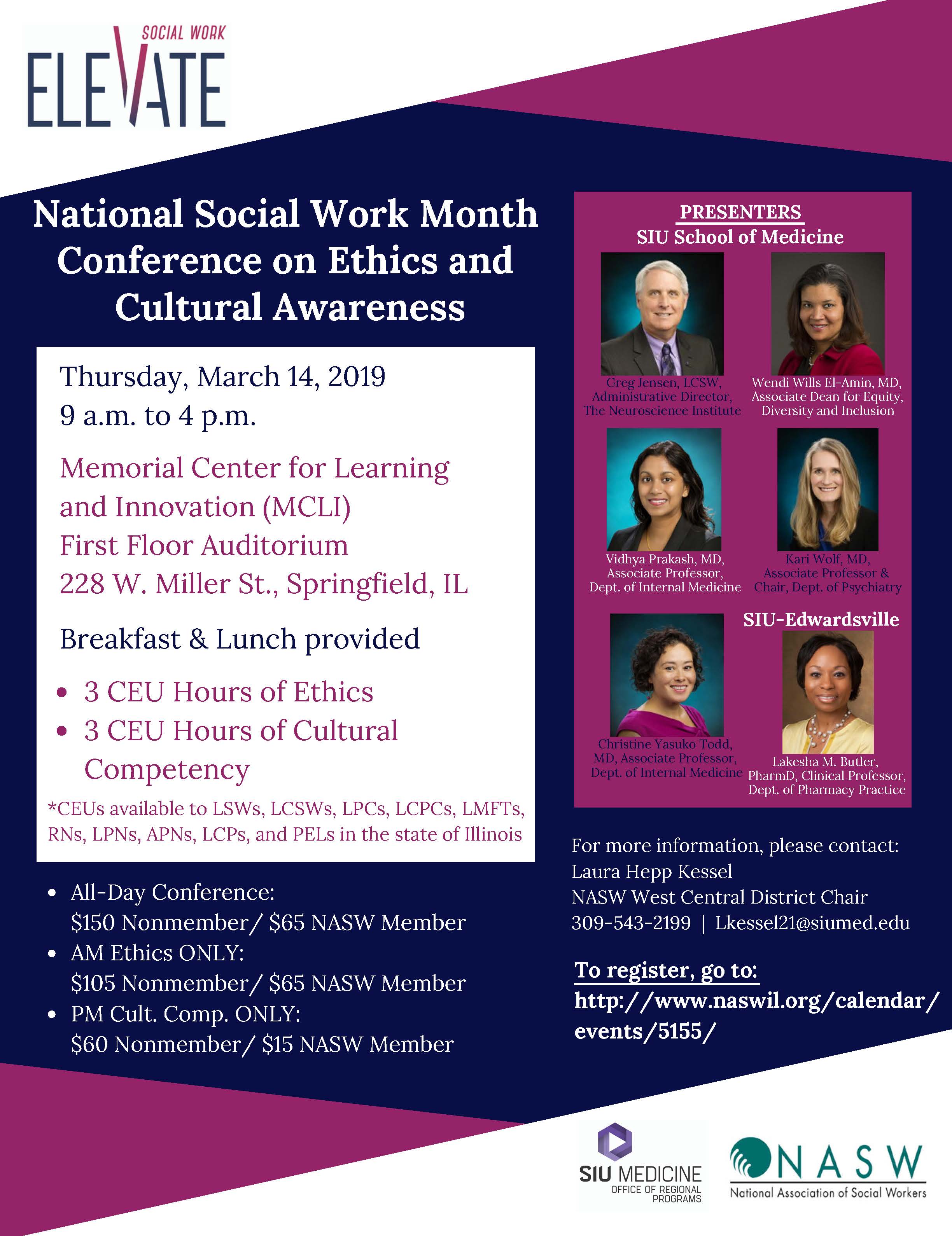 National Social Work Month Conference on Ethics and Cultural Awareness