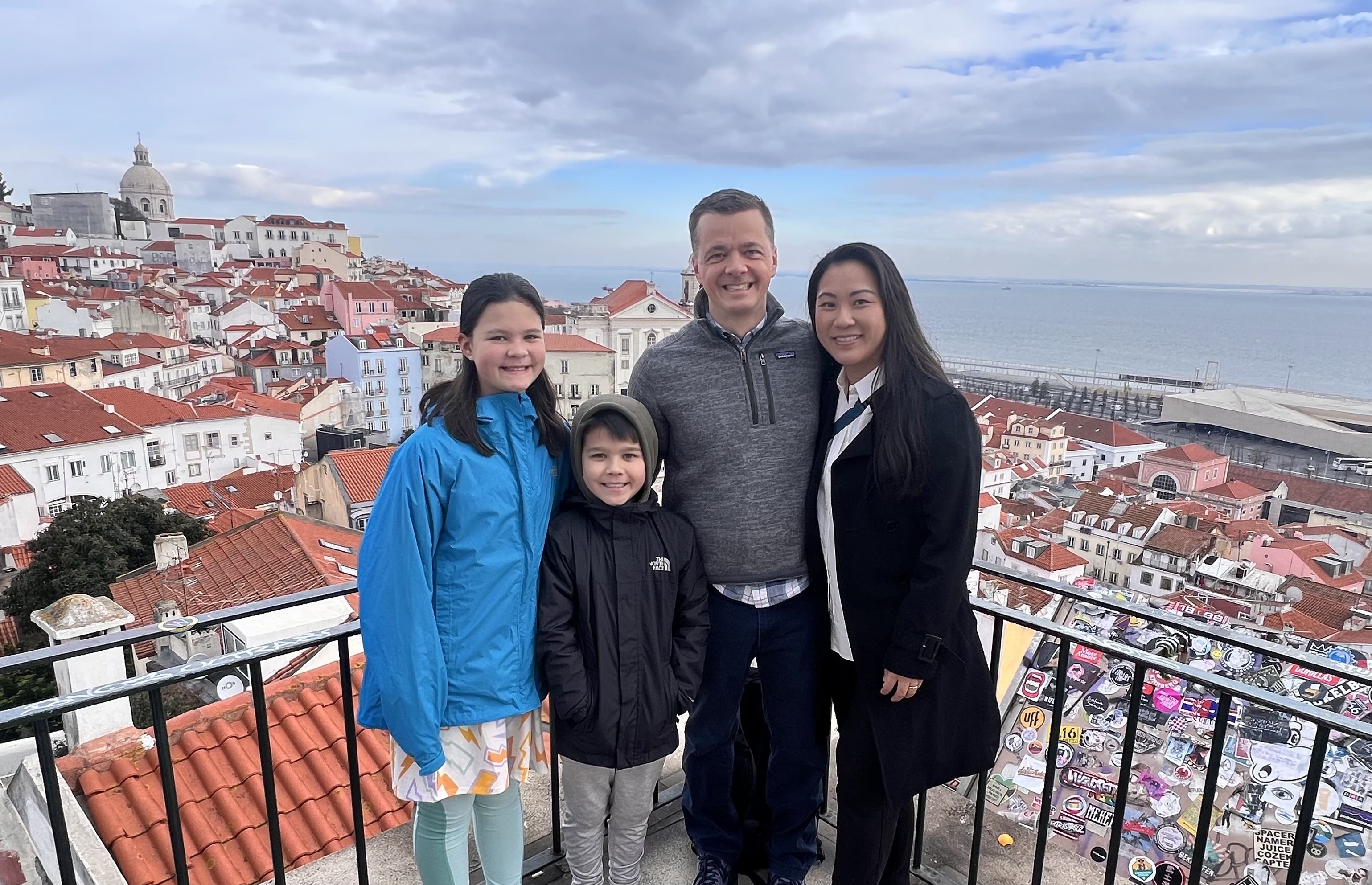 Image of Annie Kowalis and her family on vacation