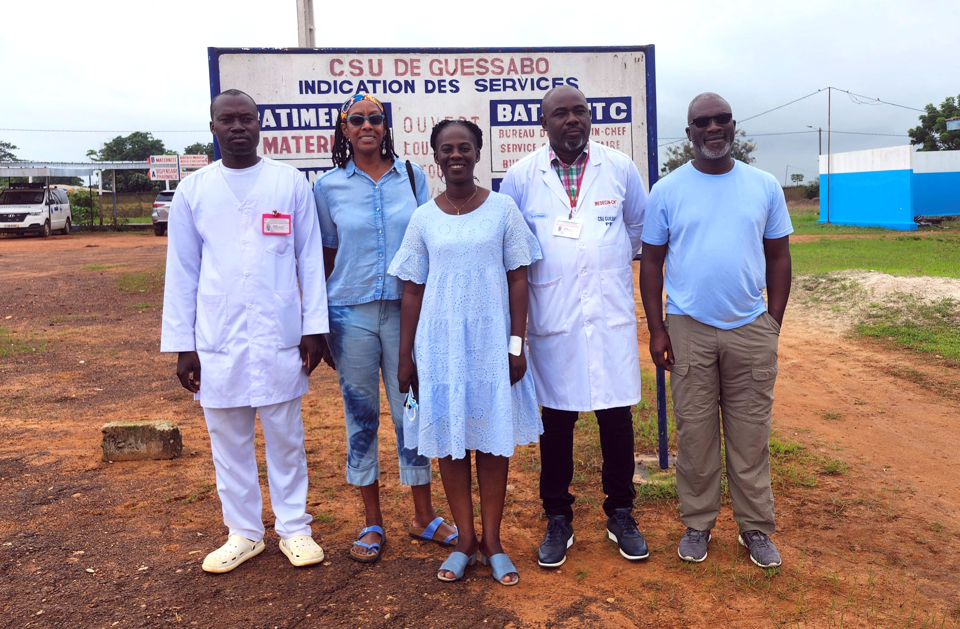 Visiting a health center in Guessabo , Ivory Coast ( west Africa)