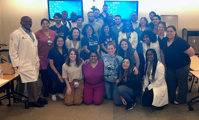 Photo of Psychiatry students celebrating 