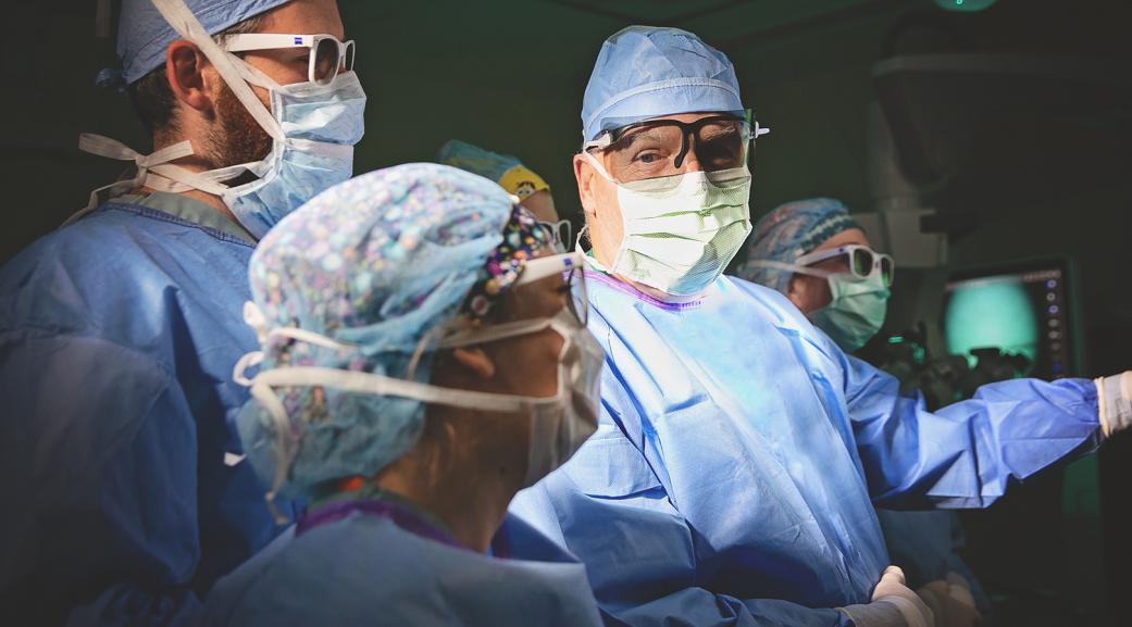 Doctors in an operating room