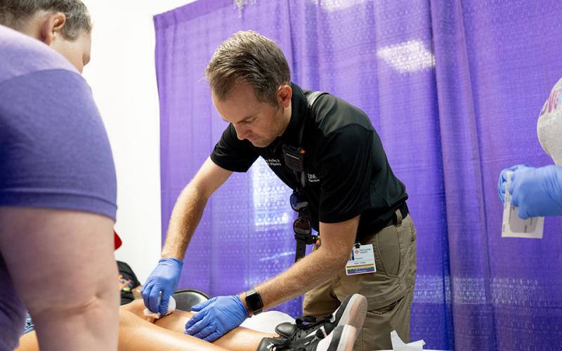 Dr. Tyler Fulks, first aid provider