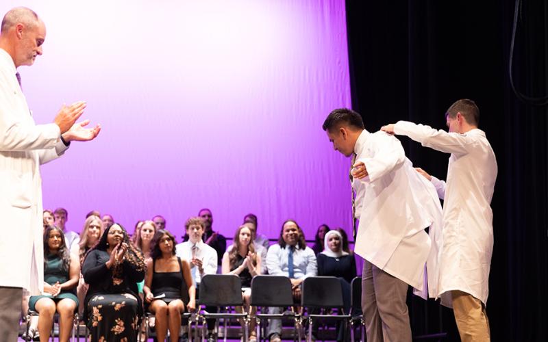 Austin assists with White Coat