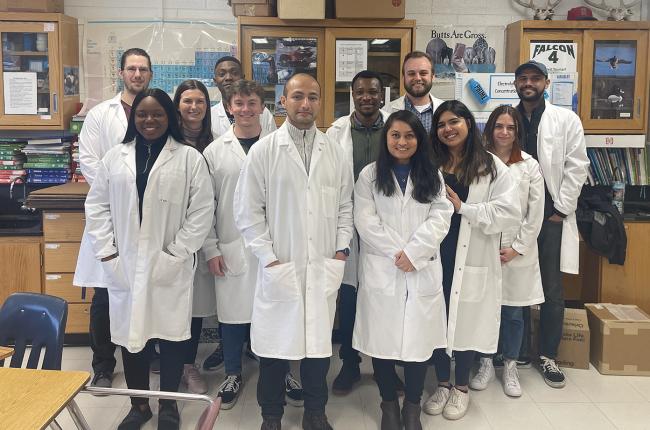 Pharm group at Franklin Middle School