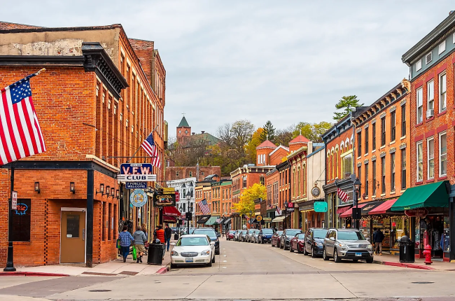 Street in Galena, Illinois