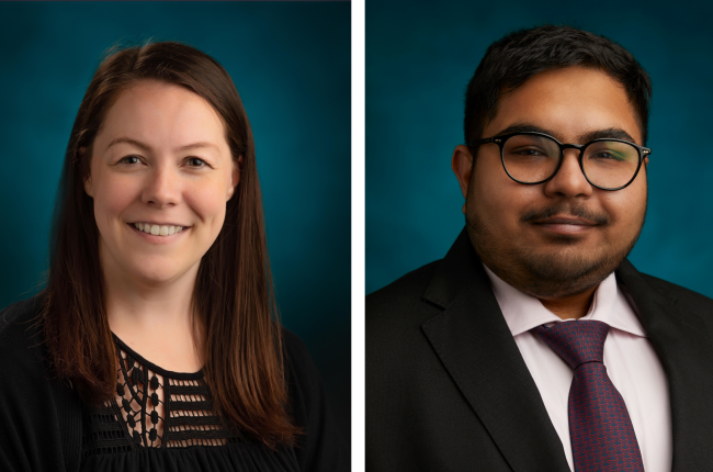 Jessica Barney and Vistrit Choudhary