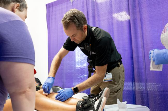 Dr. Tyler Fulks, first aid provider