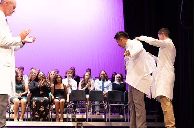 Austin assists with White Coat