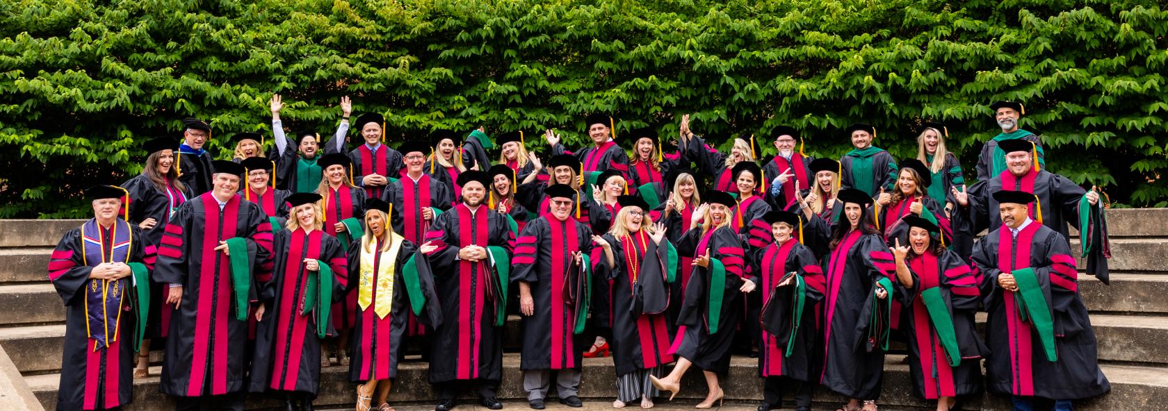 Graduates of DMSc celebrate together