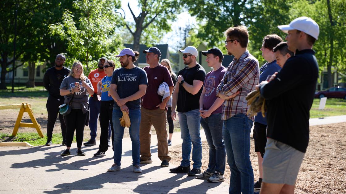 Photo of students participating in Day of Service