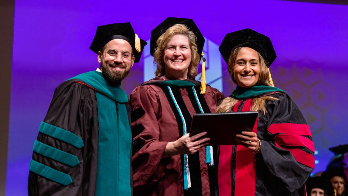 Image of Dr. Ribbing, Dr. Albers and Allysen Shaugnessy 