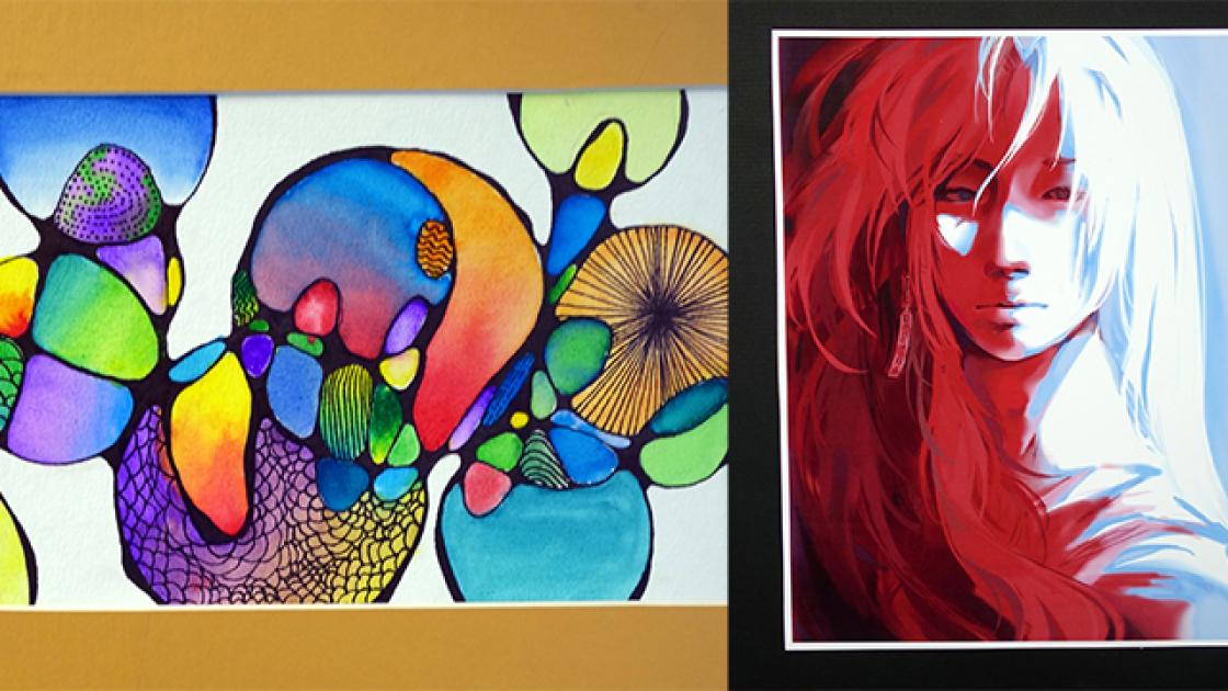 Anika Meinkoth abstract + Gini Parkes anime