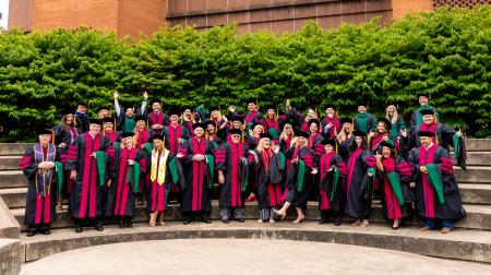 Graduates of DMSc celebrate together 