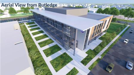Photo rendering of new medical education building 