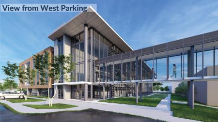 Photo rendering of new medical education building 