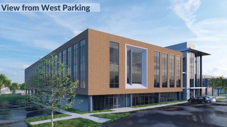 Photo rendering of new medical education building 
