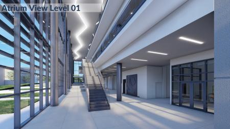 Photo rendering of new medical education building 