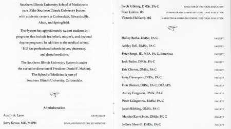 SIU DMSc Hooding Ceremony 2024