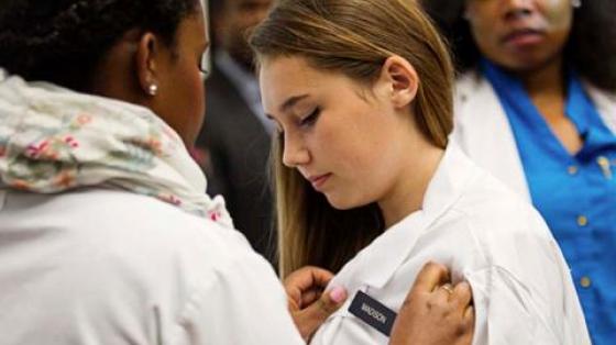 Doctor talking to patient