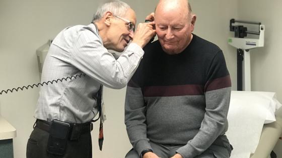 Alz patient with Dr Ala