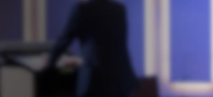 Blurred image of a faculty. 
