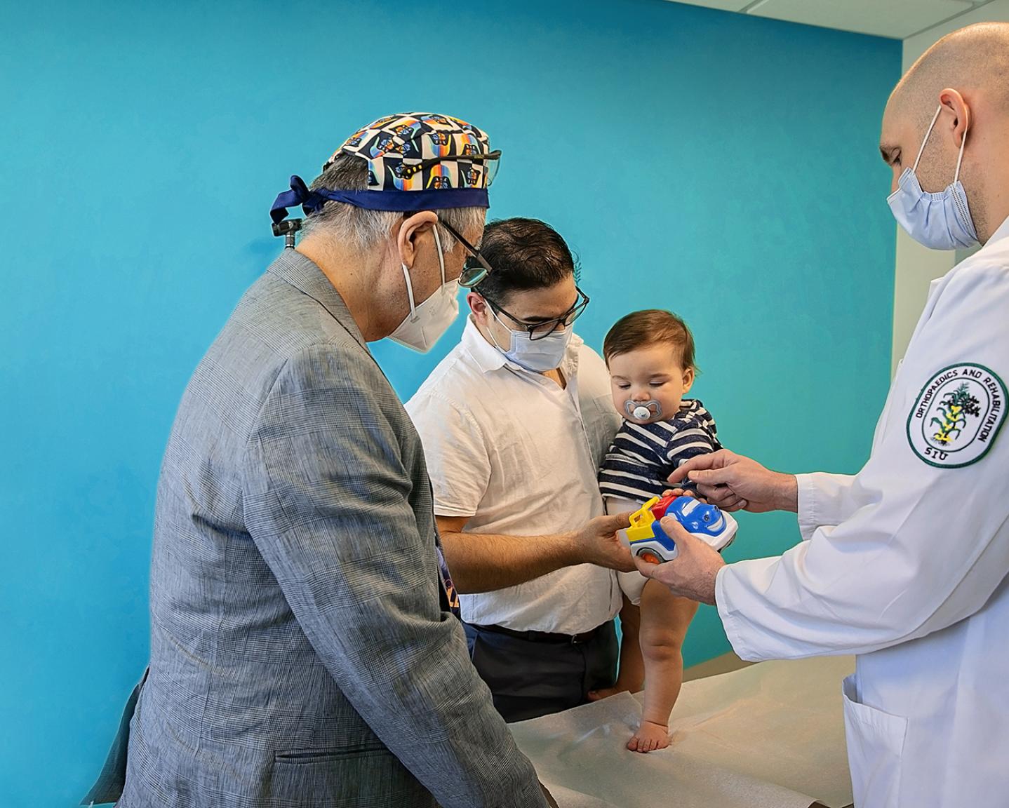 Pediatrics with patient
