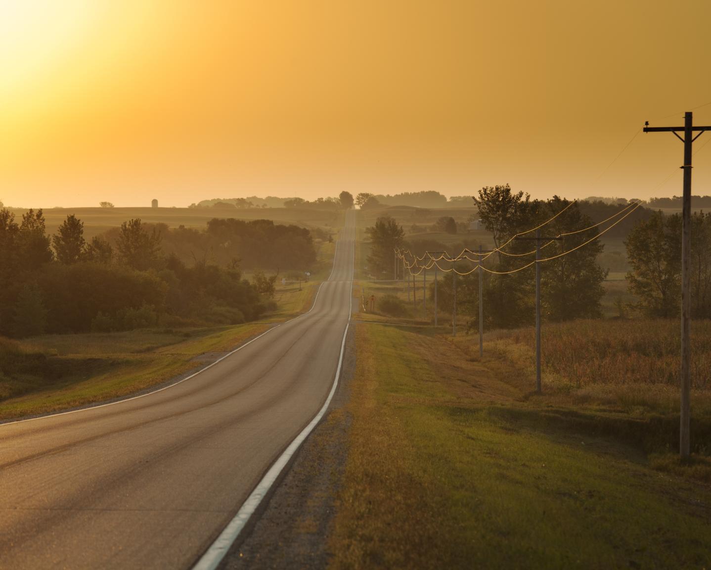 Rural Land with Road and Fields