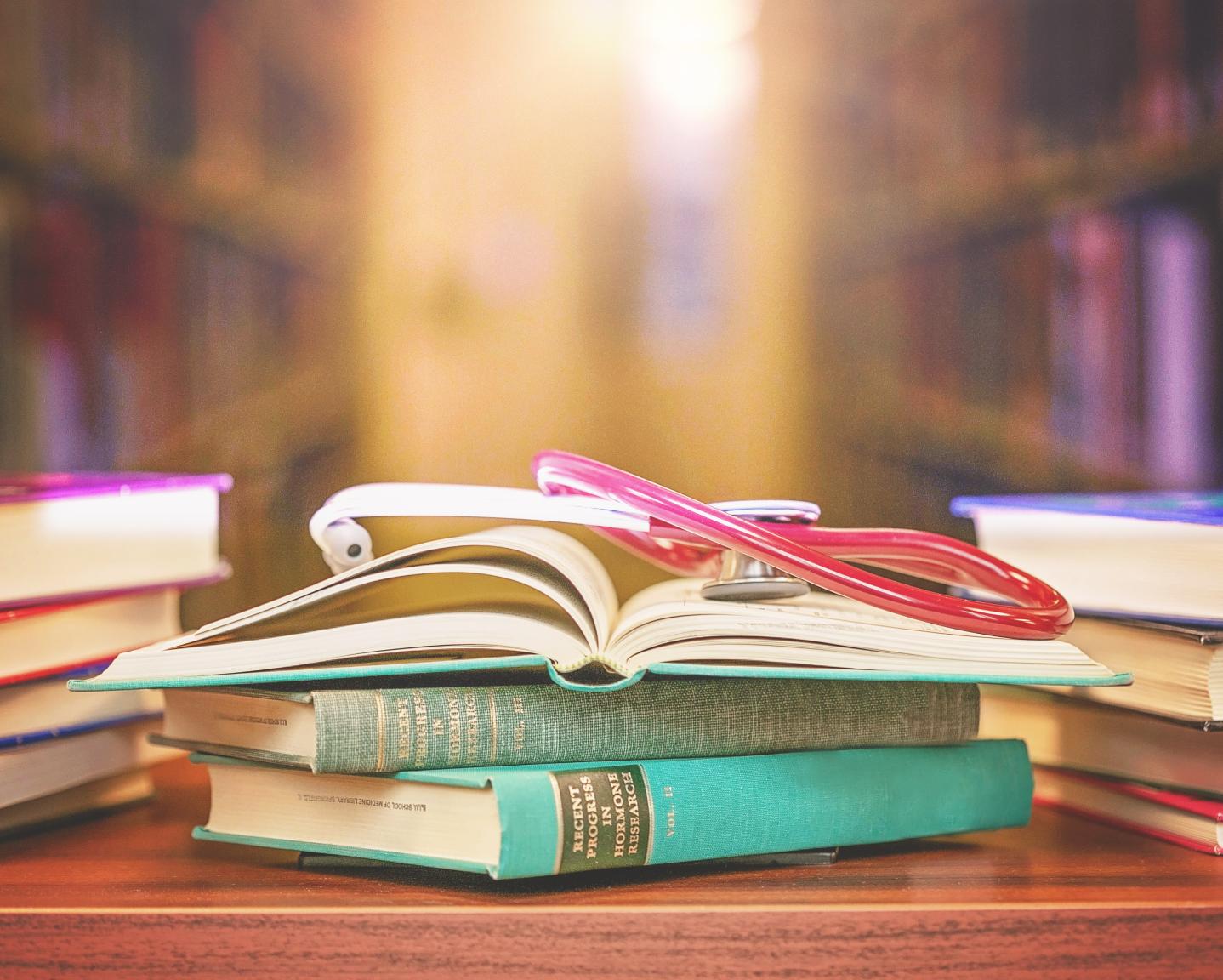 Books with Stethoscope