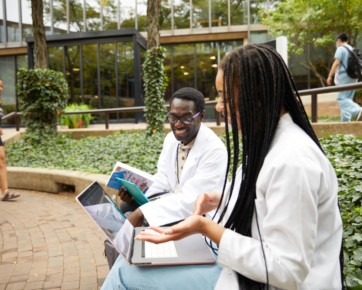 Students in Courtyard