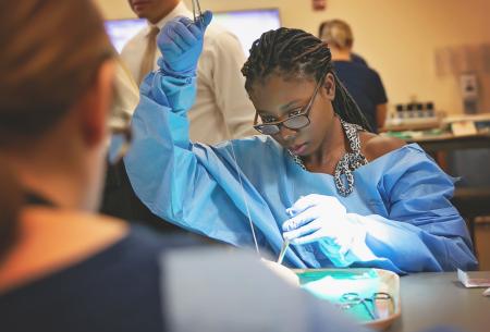 Student in Lab