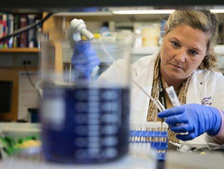 Andrea Braundmeier-Fleming in Lab