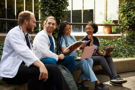 Students in Courtyard