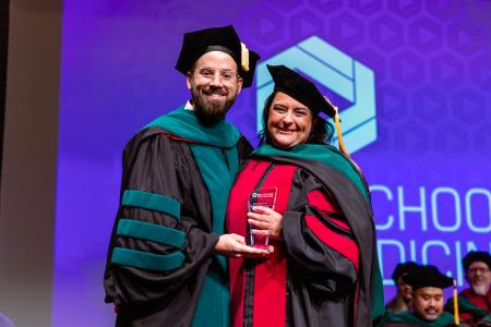 Angela Arnold receives scholarship award