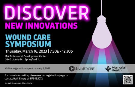 2023 Wound Care Symposium flyer