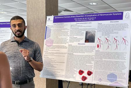Image of a Student at the Master Symposium 2023