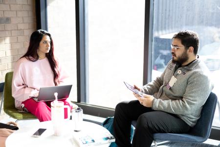 image SIU Med Students study together