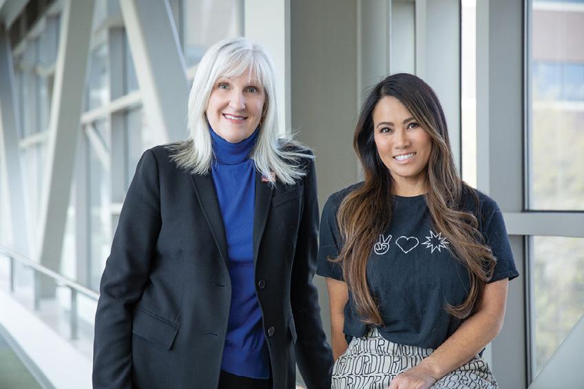 Dr. Sandra Lee and Dr. Lucinda Buescher