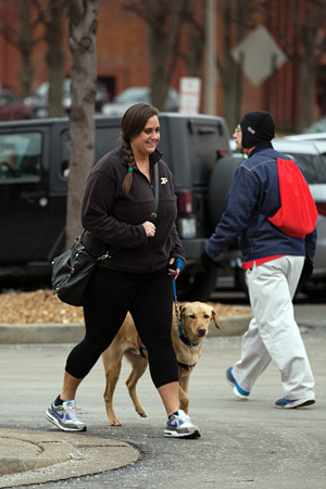 Jordan and Abe frequent the Enos Park neighborhood surrounding the School's campus.